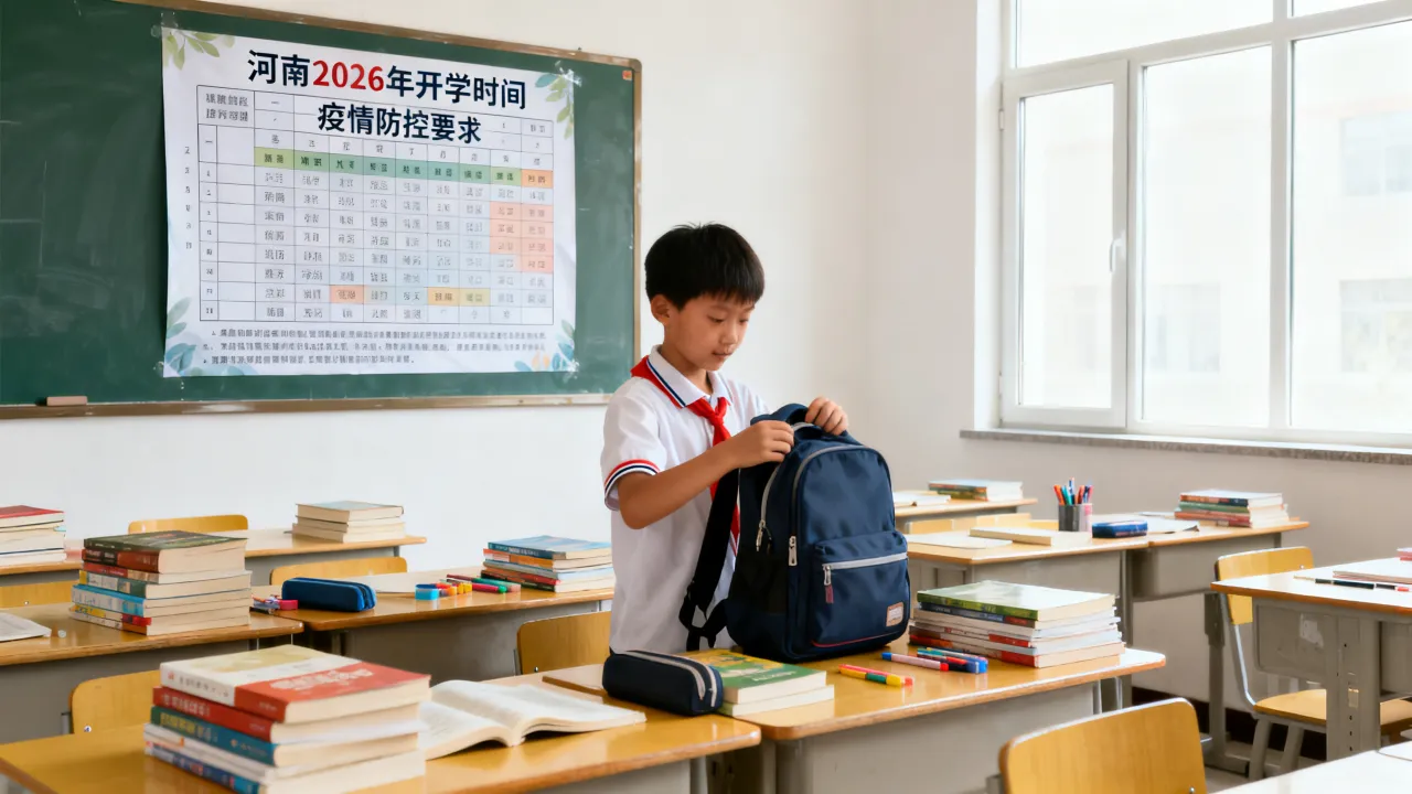 河南疫情开学时间表,河南开学时间2026最新消息