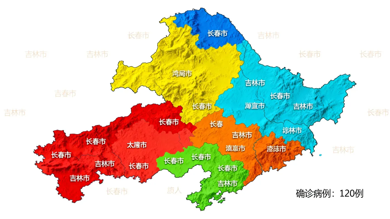 吉林肺炎疫情分布图,吉林省肺炎疫情