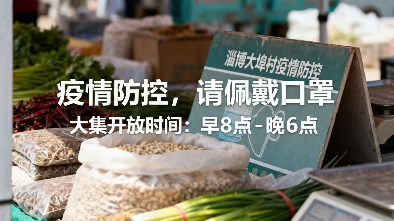 淄博大埠村疫情防控，淄博大集详细列表
