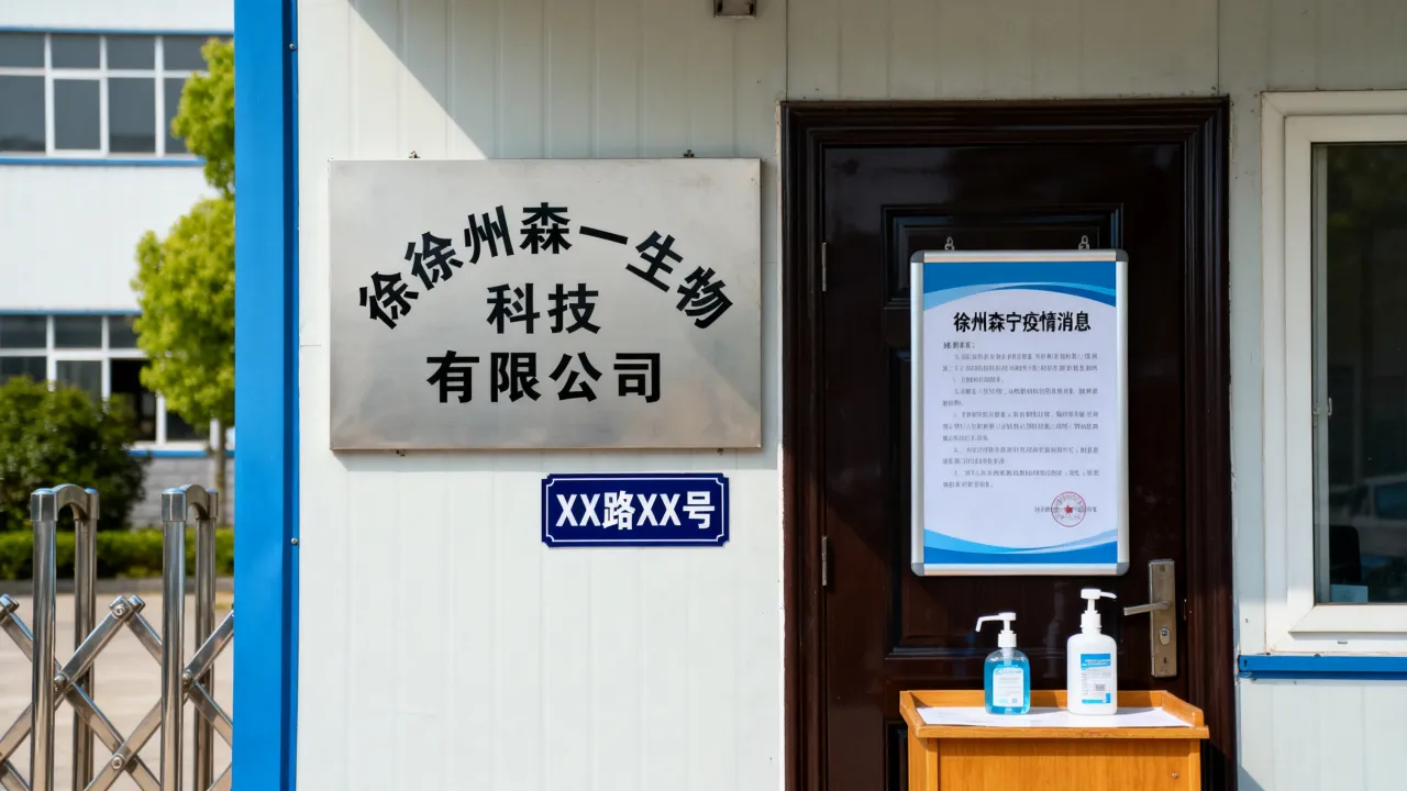徐州森宁疫情消息，徐州森一生物科技有限公司门牌号查询