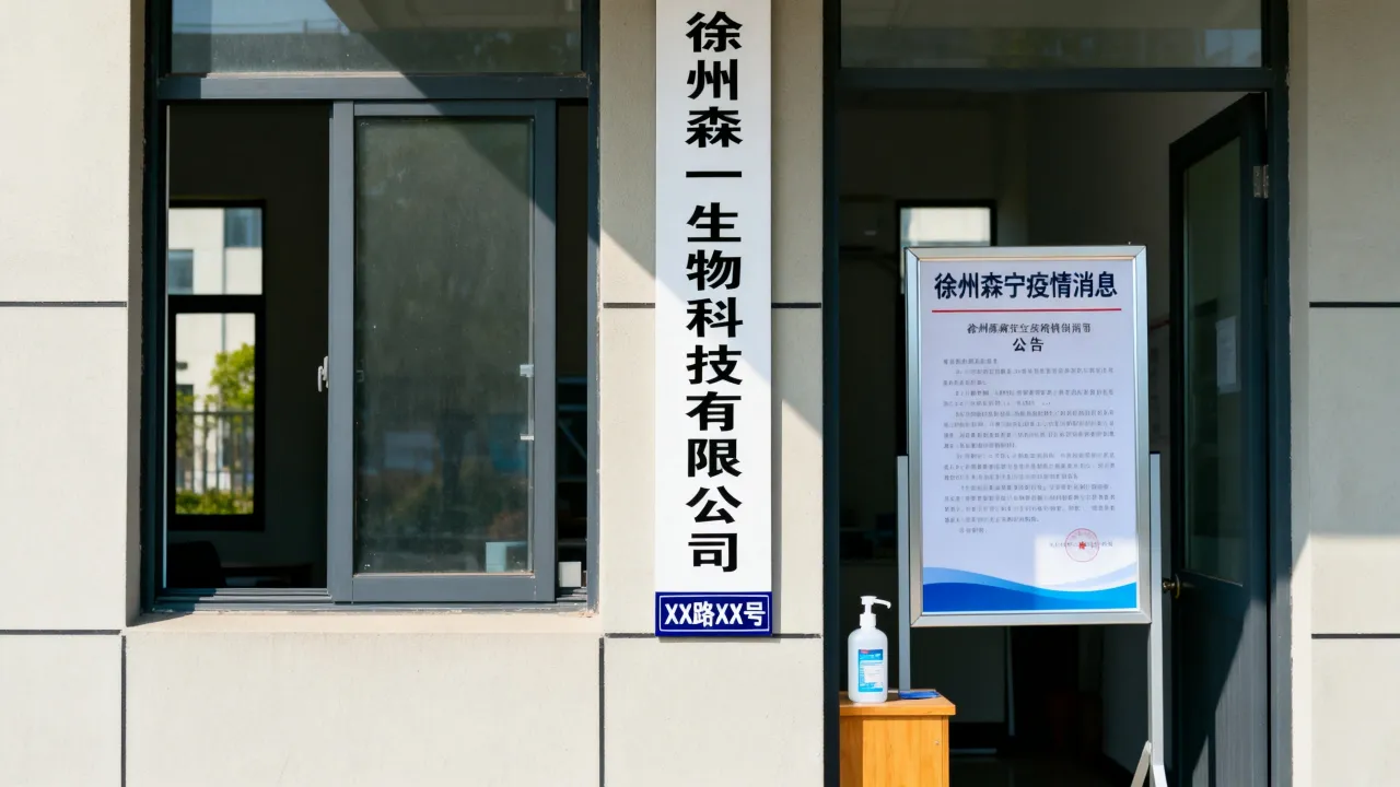 徐州森宁疫情消息,徐州森一生物科技有限公司门牌号查询
