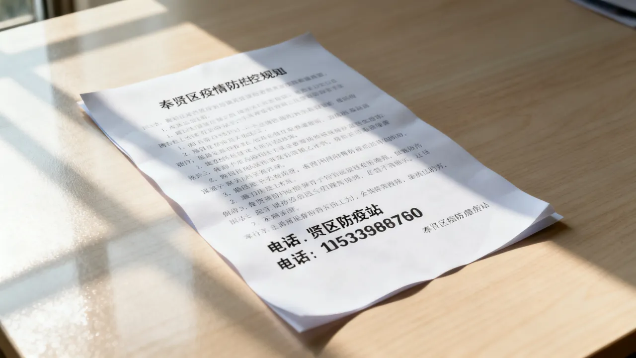 奉贤区疫情防控规定,奉贤区防疫站电话号码