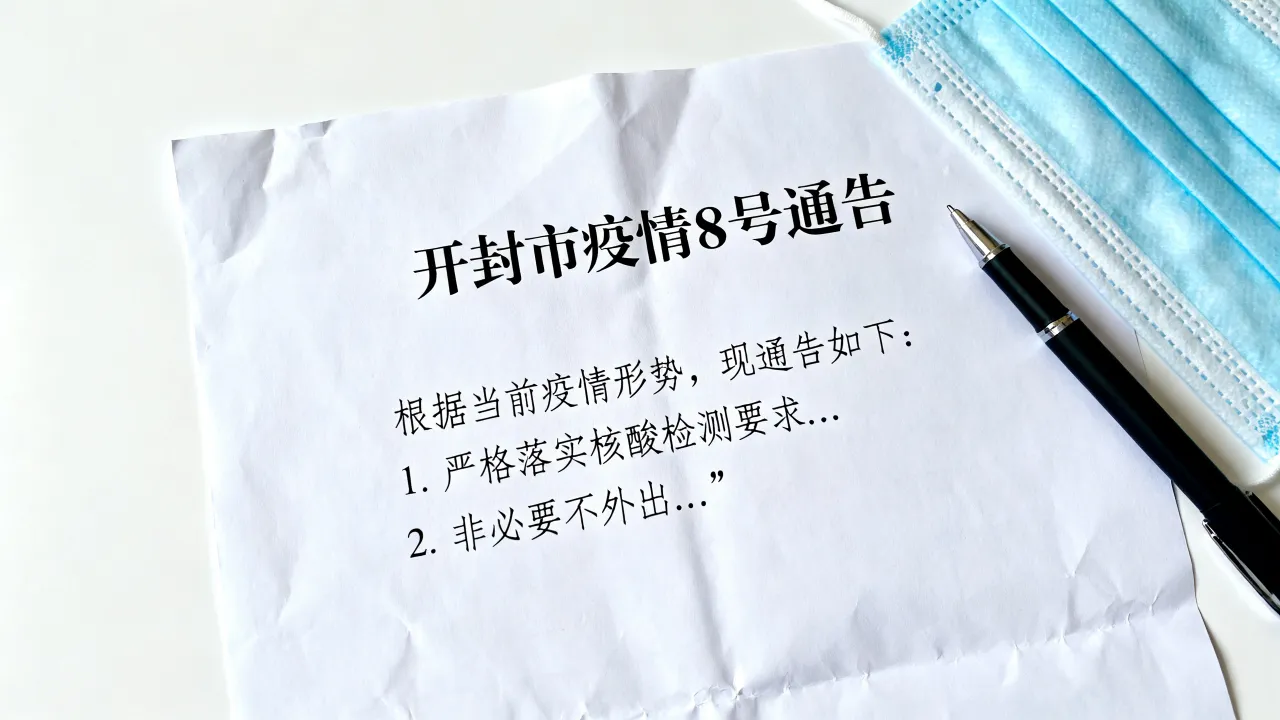 开封市疫情8号通告