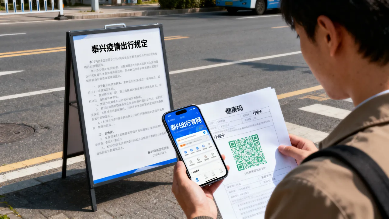 泰兴出行官网/泰兴疫情出行规定图