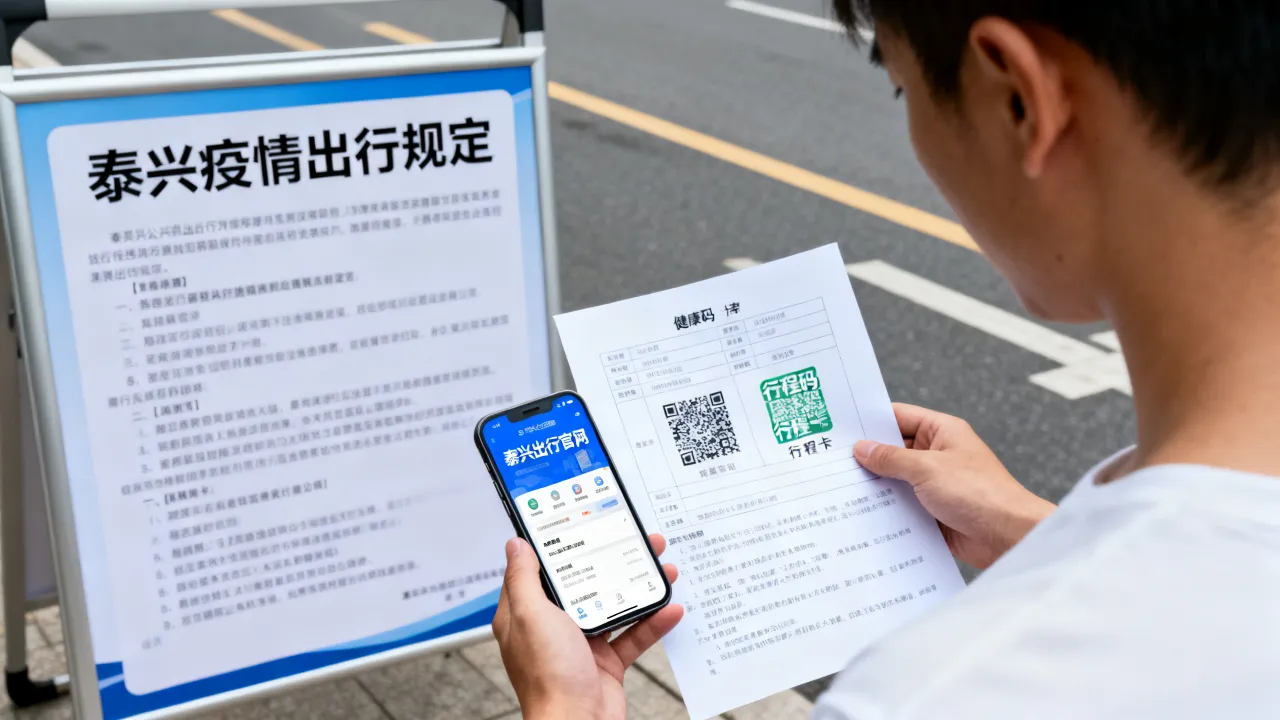 泰兴出行官网/泰兴疫情出行规定图