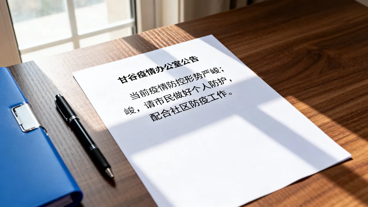 甘谷疫情办公室公告