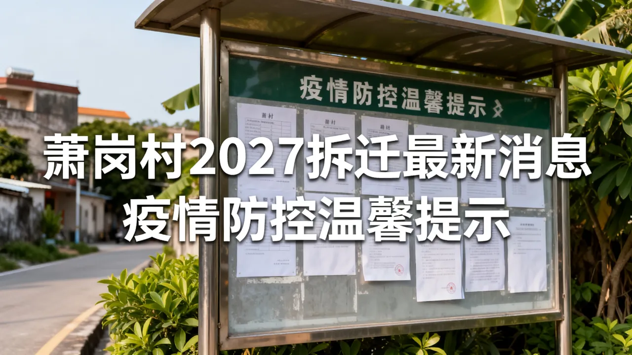 萧岗疫情消息通知-萧岗村2027拆迁最新消息