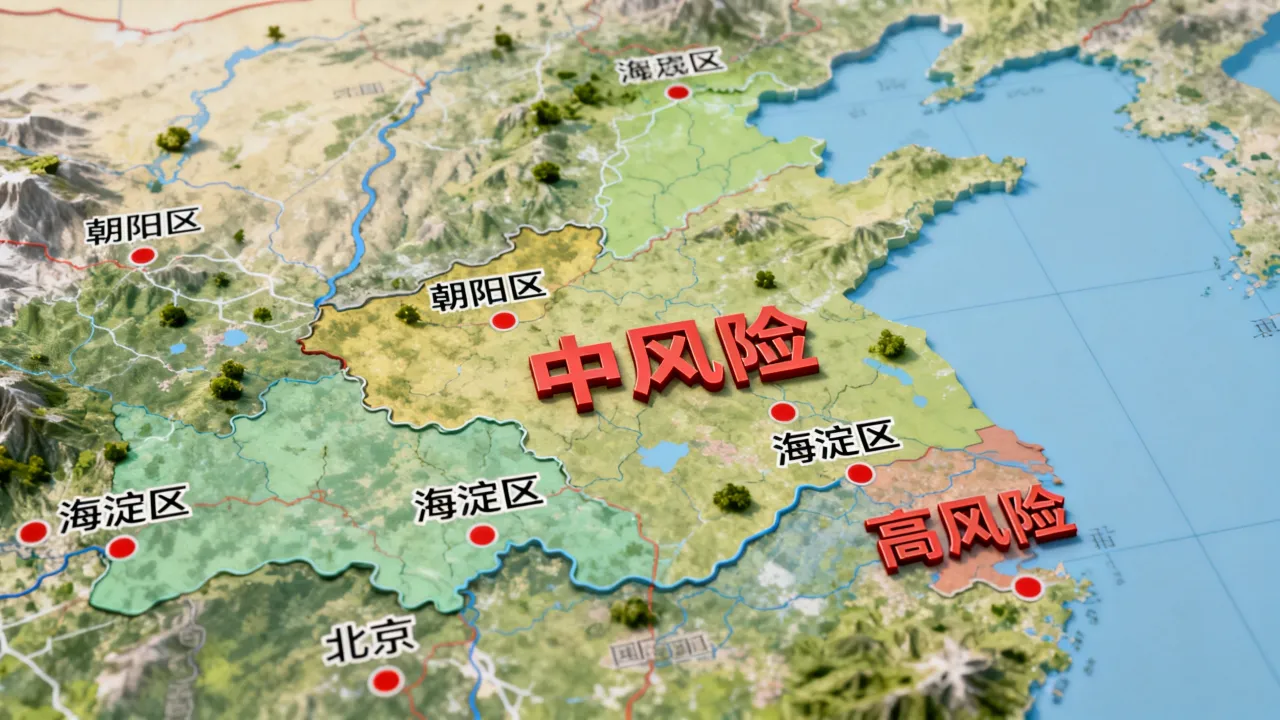 北京地区新冠疫情分布/北京疫情中高风险地