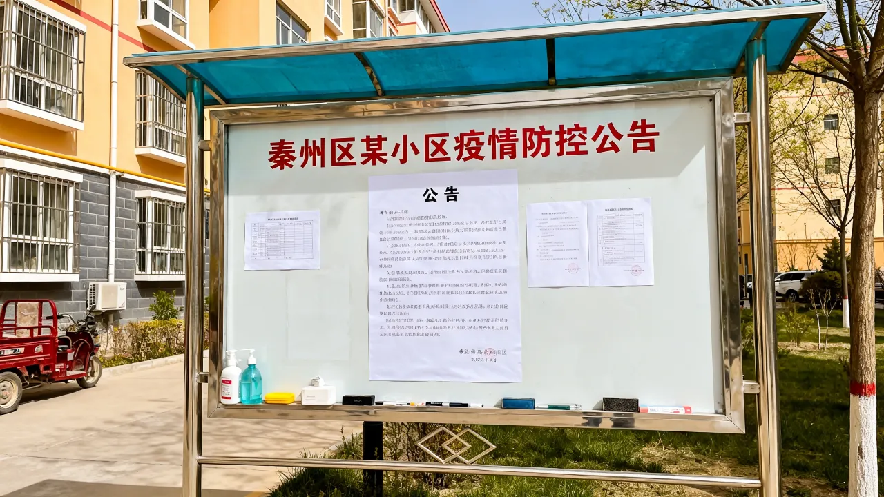 天水秦州区疫情防控（天水市秦州区某小区发布公告）