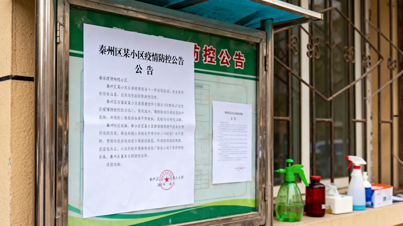 天水秦州区疫情防控(天水市秦州区某小区发布公告)