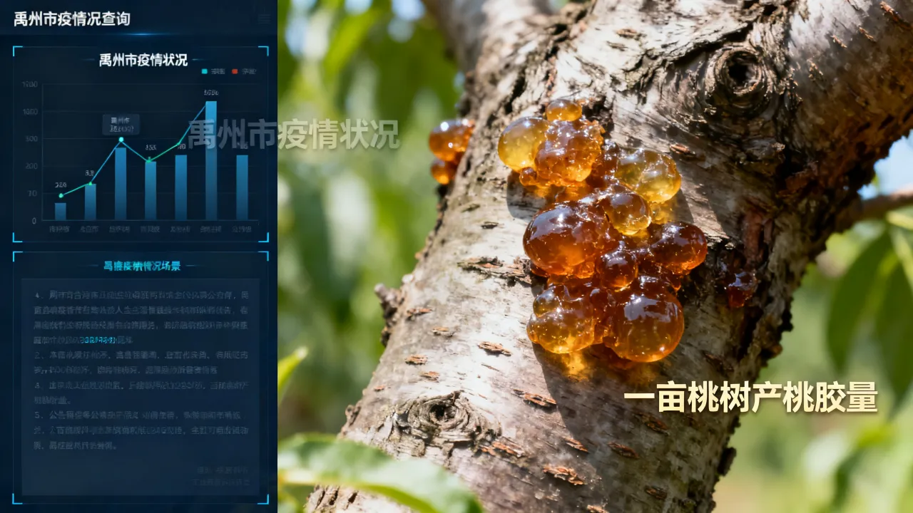 禹州市疫情状况查询,一亩桃树能产多少桃胶