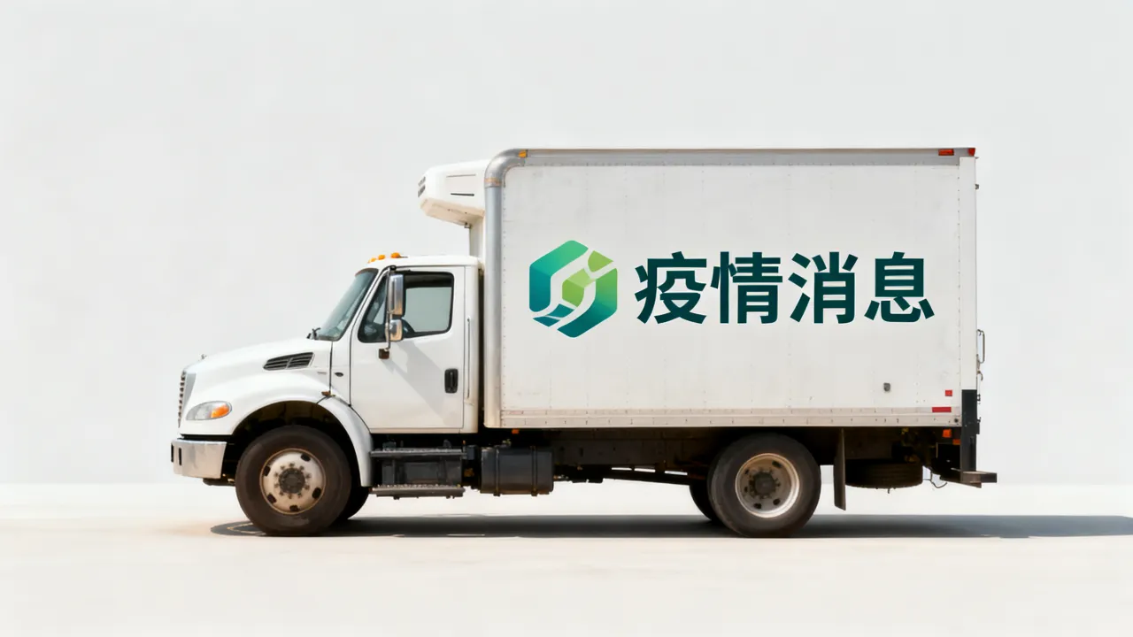 疫情消息运输车