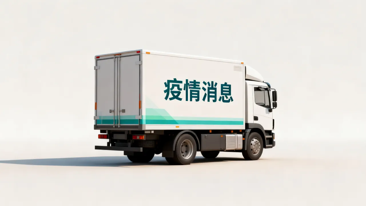 疫情消息运输车