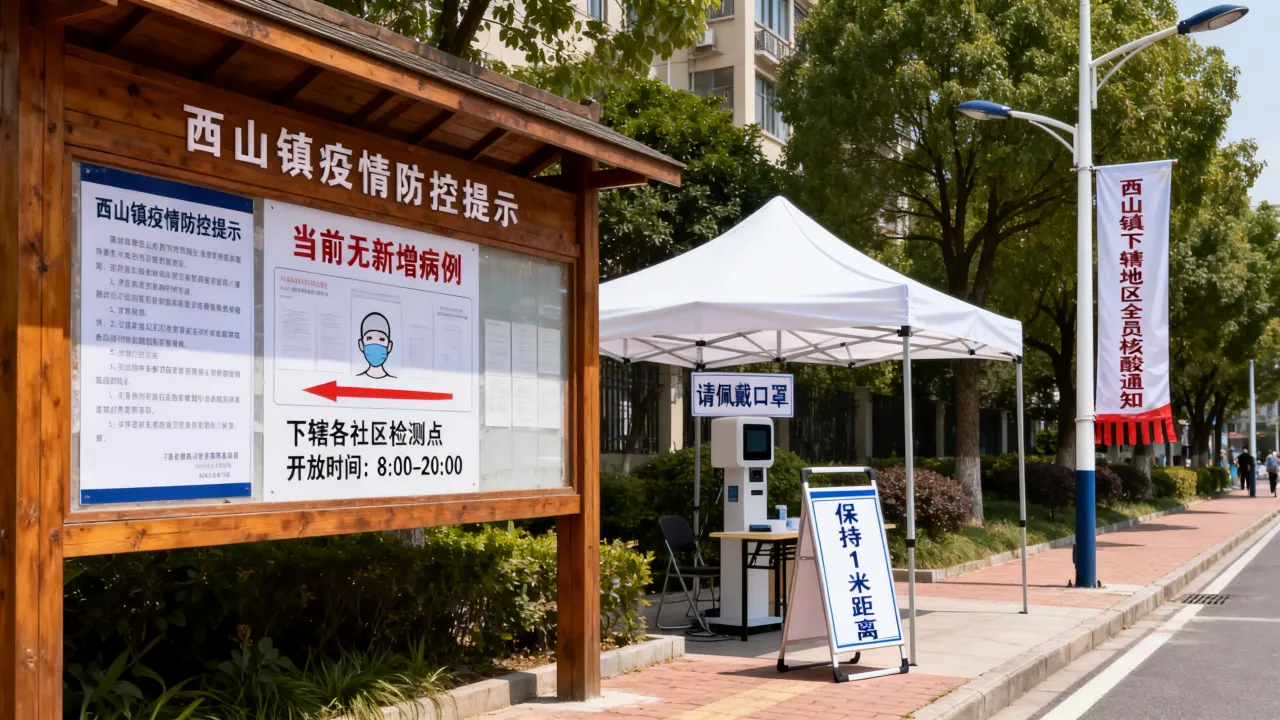 西山镇疫情消息通知（西山镇下辖地区）