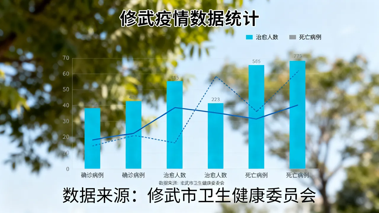 修武疫情数据统计图