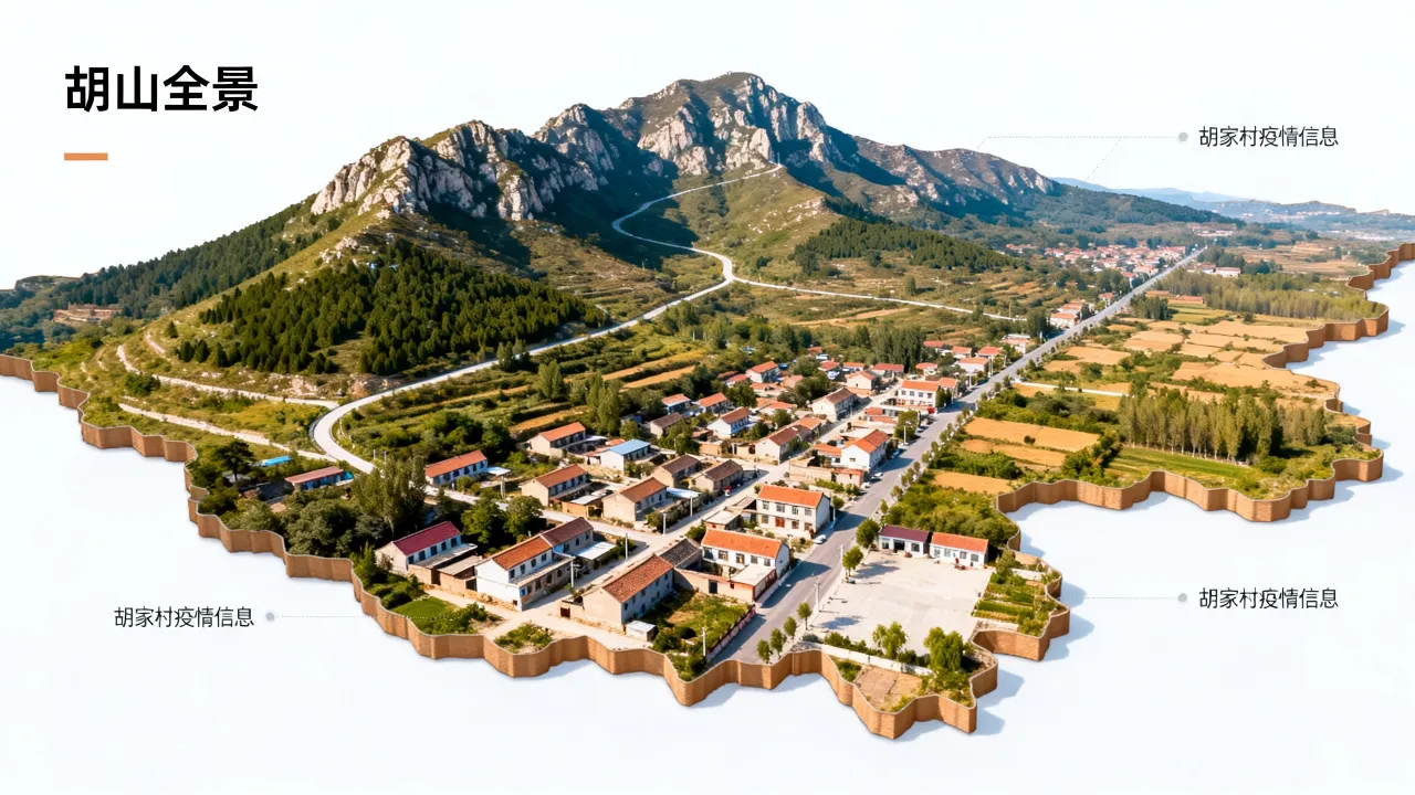 章丘区胡山全景地图/章丘胡家村疫情消息