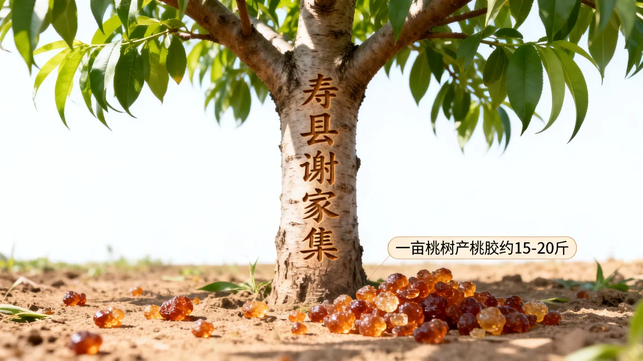 寿县谢家集疫情消息，一亩桃树能产多少桃胶