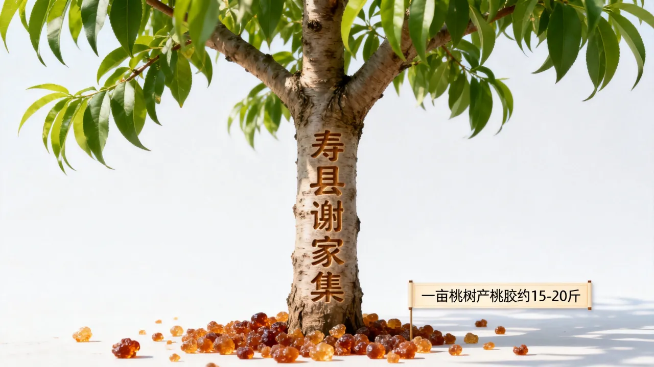 寿县谢家集疫情消息,一亩桃树能产多少桃胶