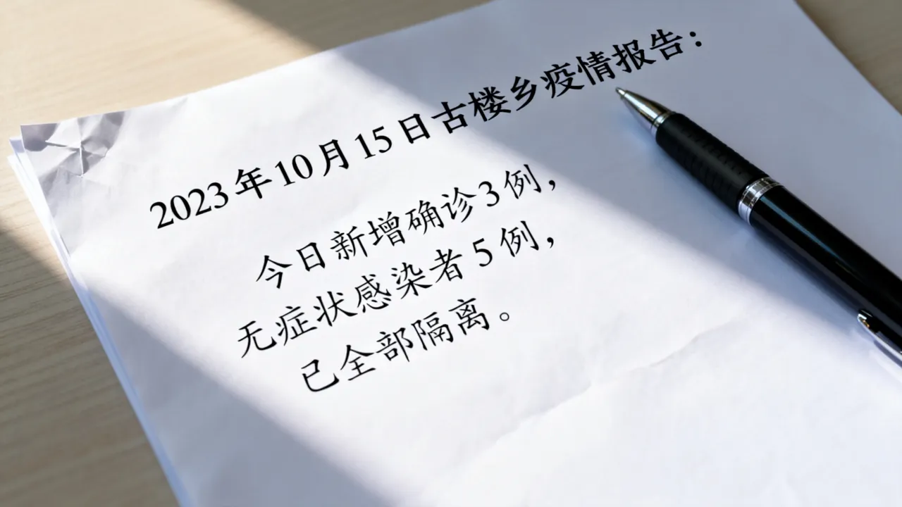 古楼乡疫情报告通知最新/古楼乡疫情报告通知