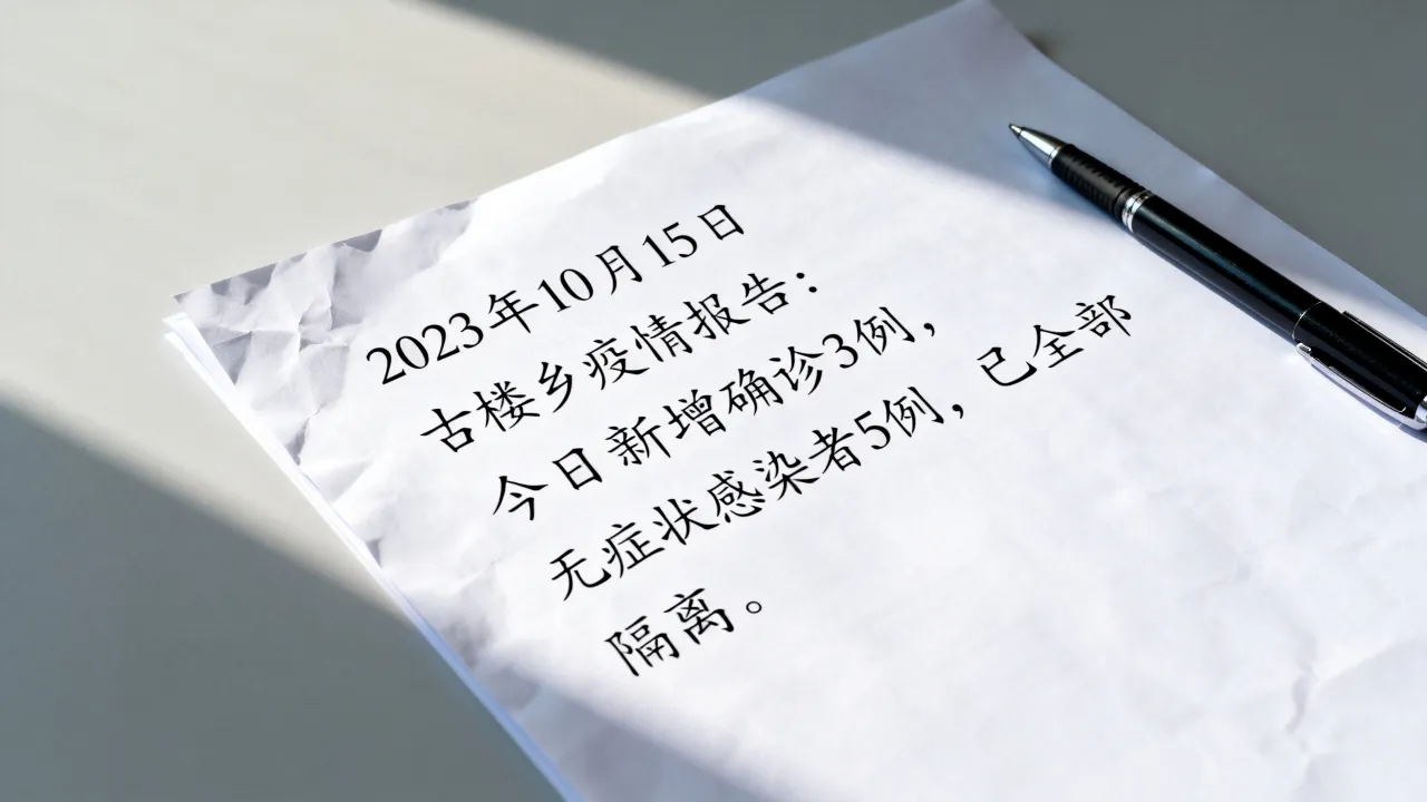 古楼乡疫情报告通知最新/古楼乡疫情报告通知